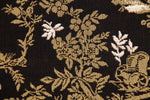 The Chinese on a Wheelbarrow Black French Tapestry Cushion