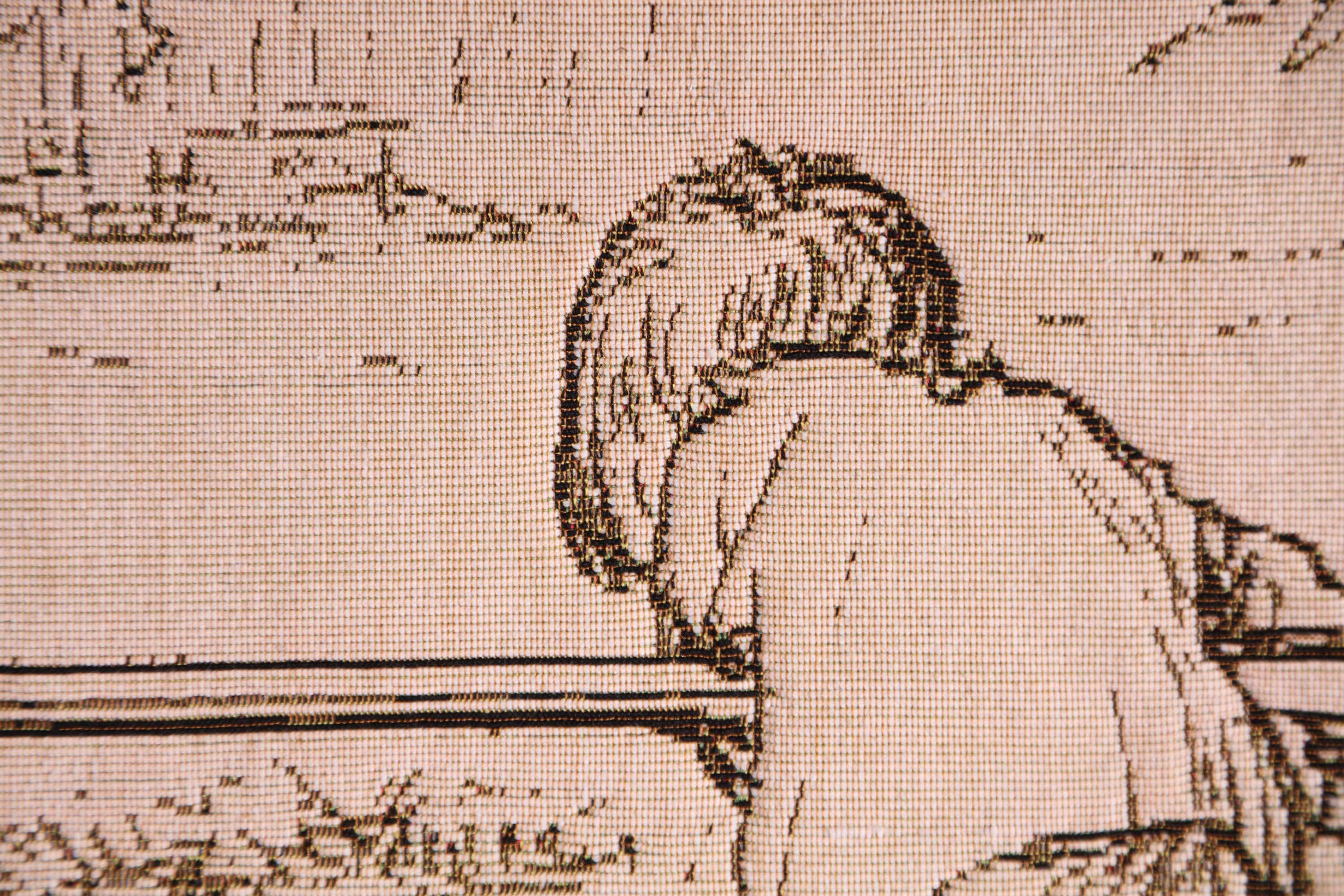 Winnie and Christopher French Tapestry Cushion