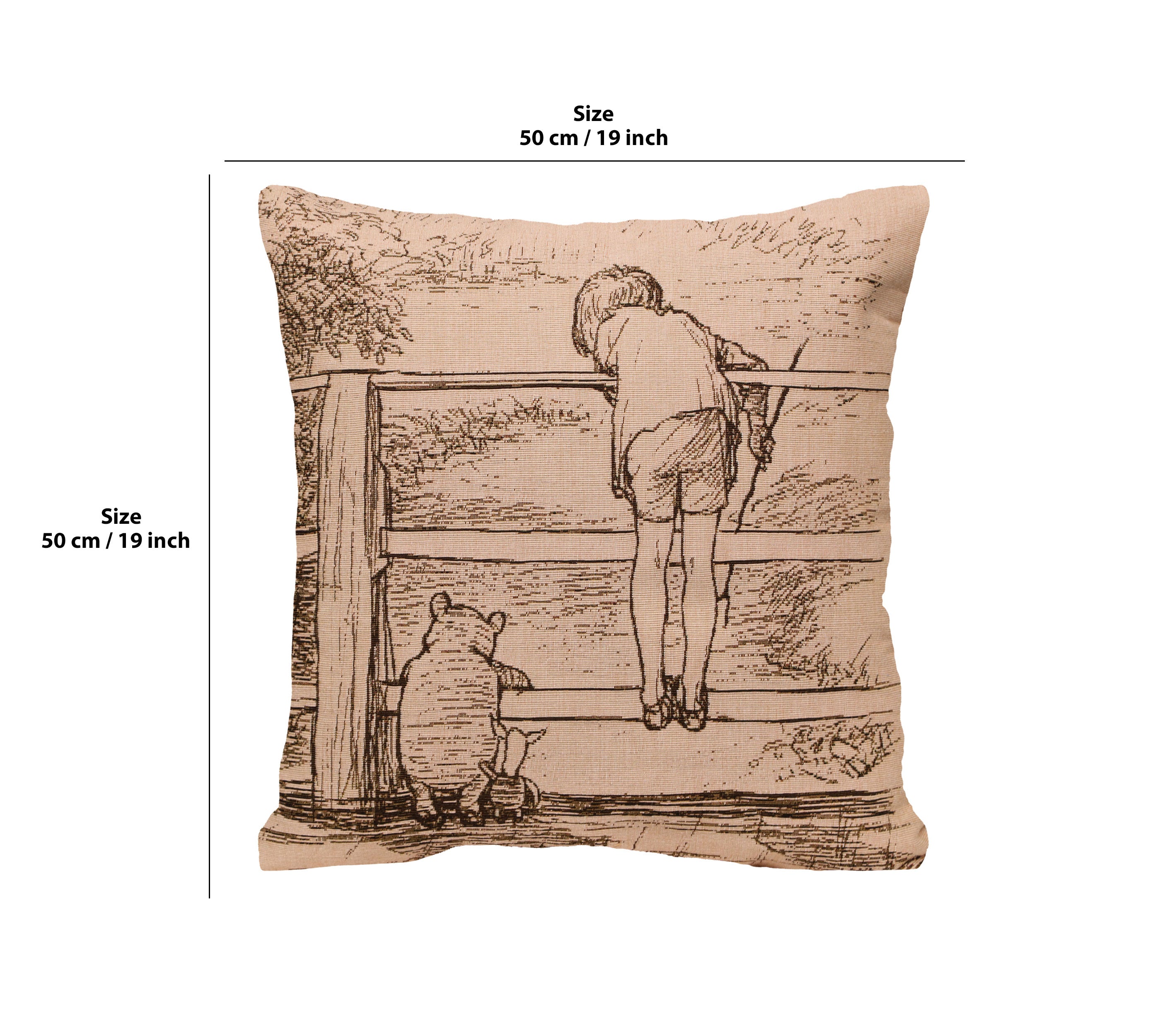 Winnie and Christopher French Tapestry Cushion