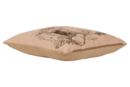 Winnie at the Firecamp French Tapestry Cushion