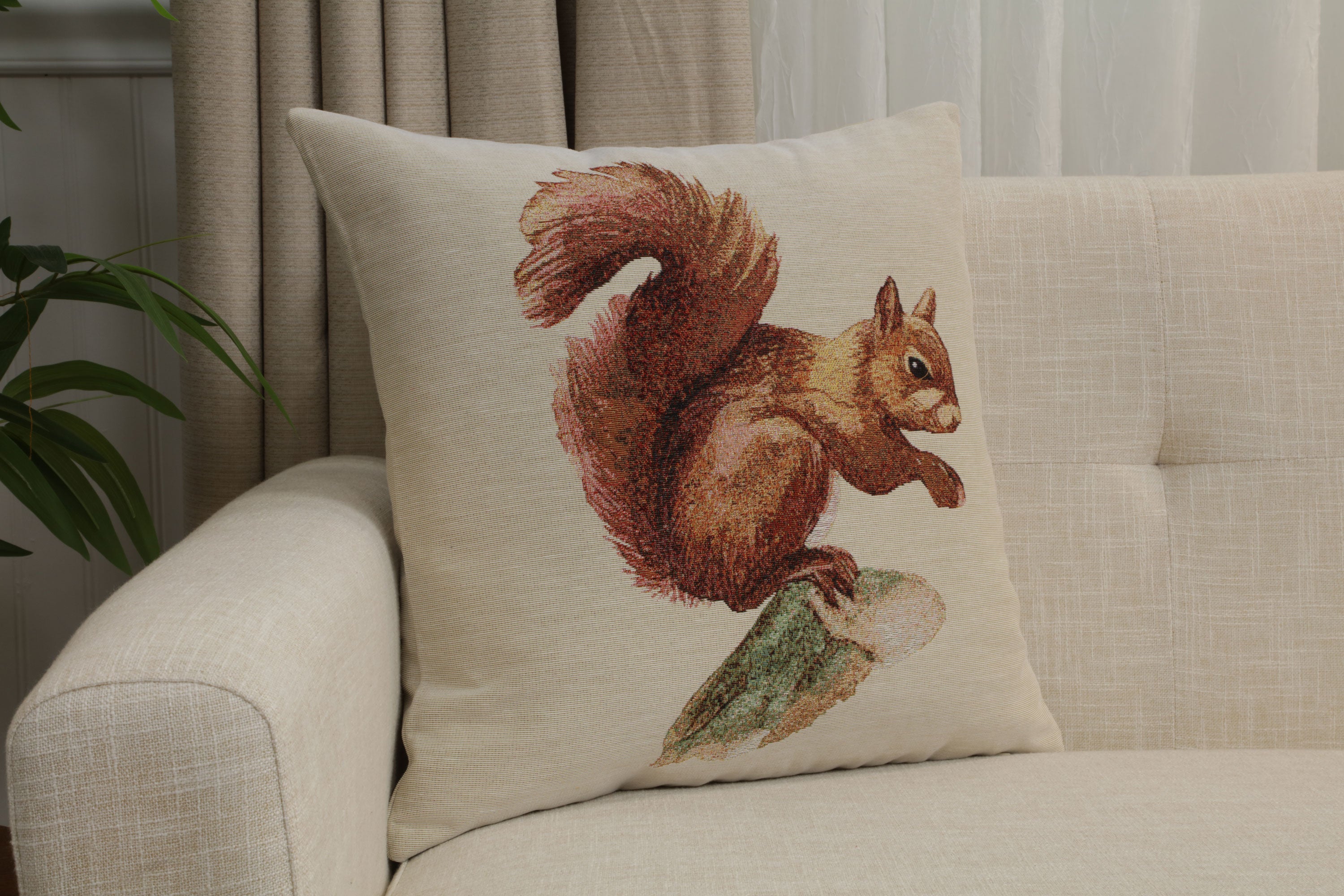 Red Squirrel Cushion  Cover