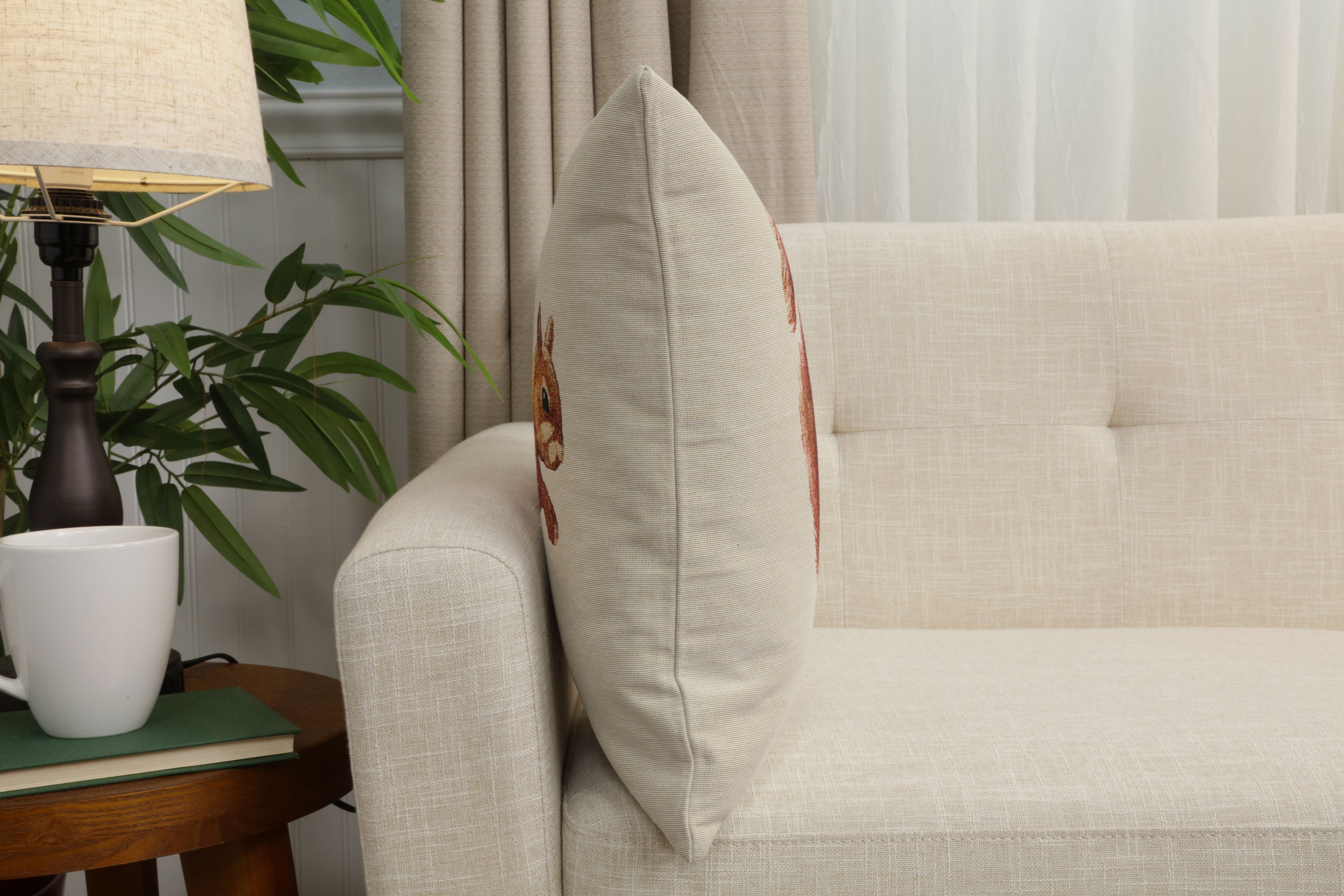 Red Squirrel Cushion  Cover