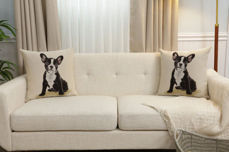 Boston Terrier Cushion  Cover