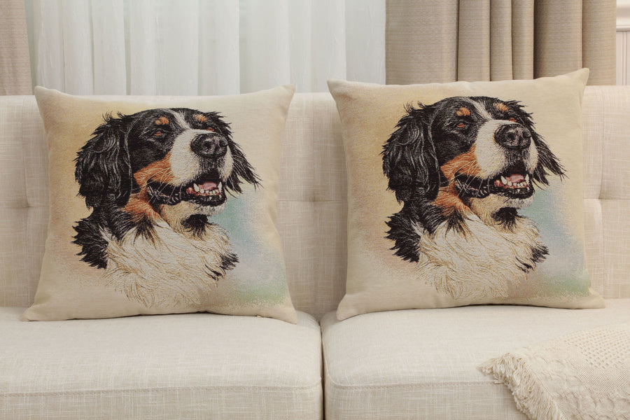 Bernese Mountain Dog Cushion  Cover