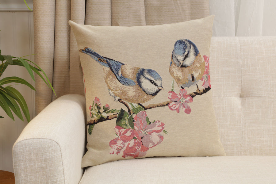 Blue Birds Macaw Cushion  Cover