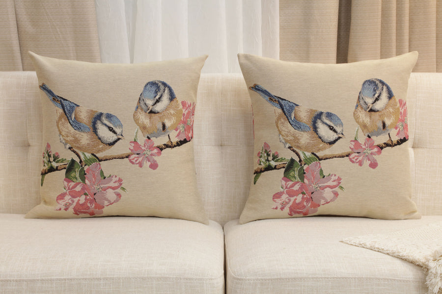 Blue Birds Macaw Cushion  Cover