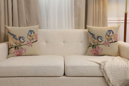 Blue Birds Macaw Cushion  Cover