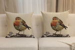Sparrow Robin Cushion  Cover