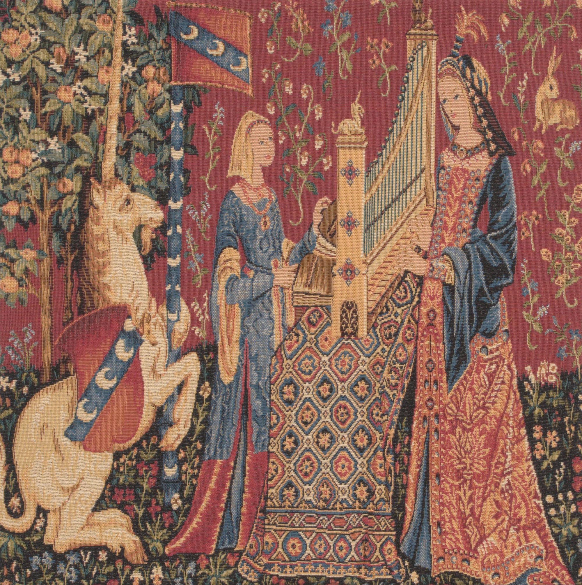 Medieval Hearing Large European Cushion Cover