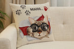 George the Cat Cushion  Cover