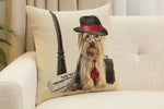 Executive Yorkie Cushion  Cover