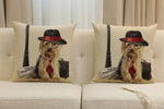 Executive Yorkie Cushion  Cover