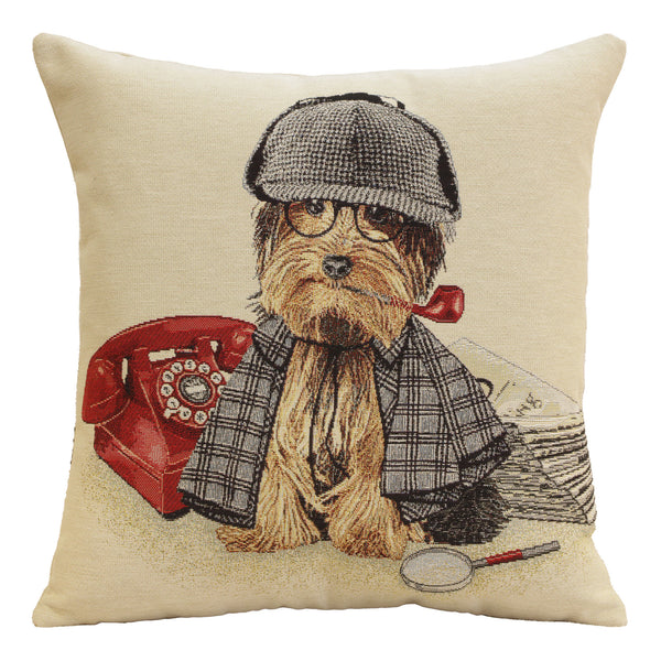 Sherlock Yorkie Cushion  Cover