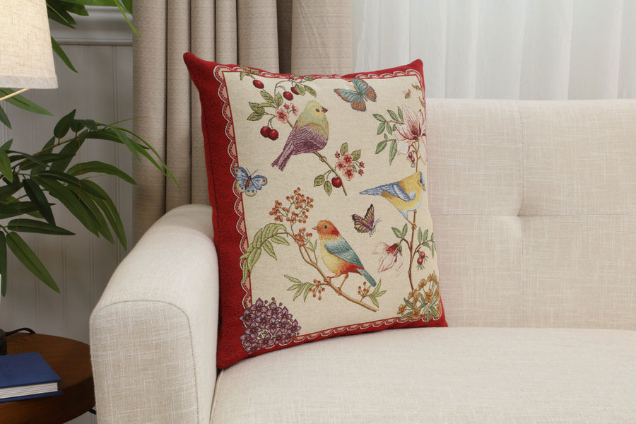 Birds on Branches Cushion  Cover