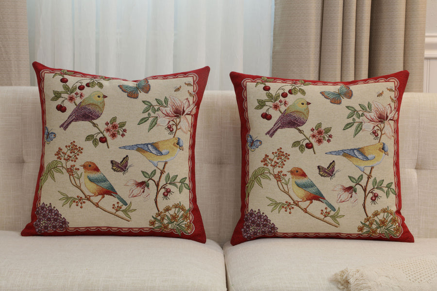Birds on Branches Cushion  Cover