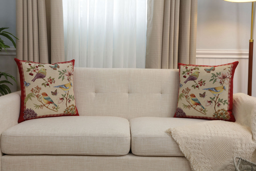 Birds on Branches Cushion  Cover