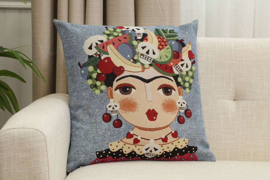 Mexicalli Blue Cushion  Cover