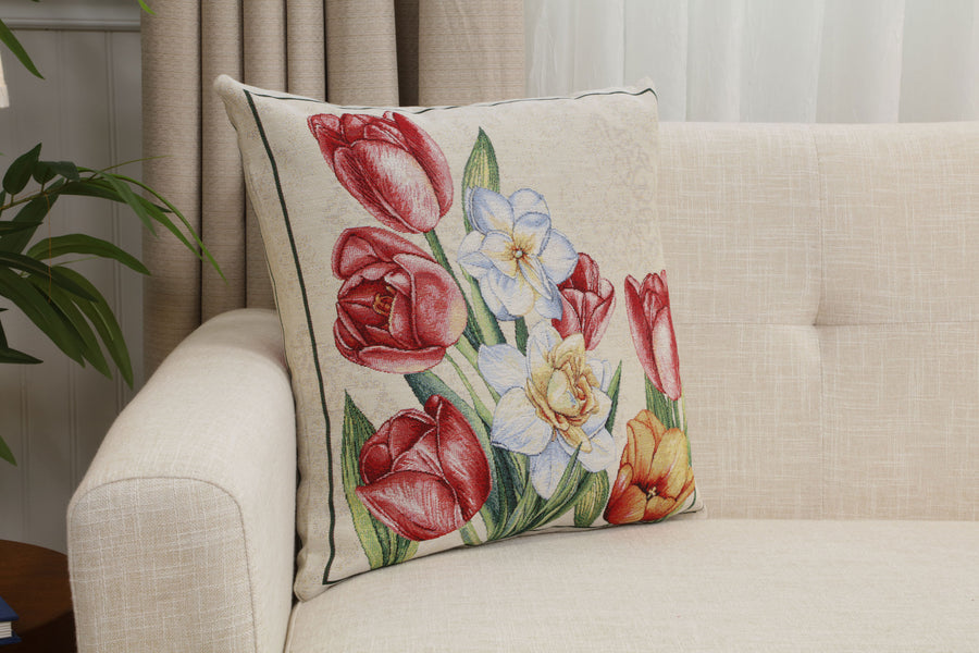 Lady Tulip Cushion  Cover