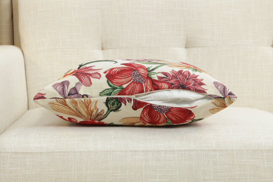 Iris Blossoms Cushion  Cover