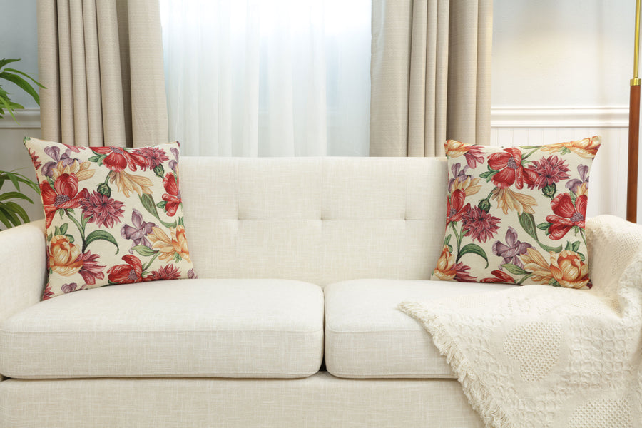 Iris Blossoms Cushion  Cover