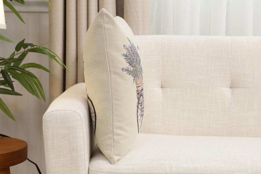 Bike with Lavender Cushion  Cover