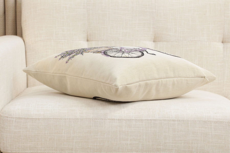 Bike with Lavender Cushion  Cover