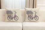 Bike with Lavender Cushion  Cover