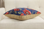 Coquelicots Blue European Cushion Cover
