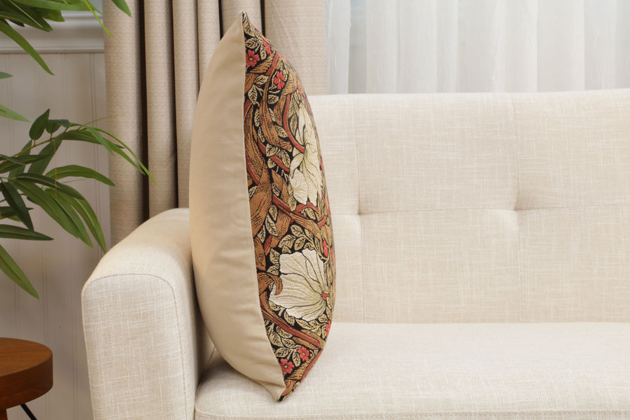 Pimpernel Tobacco Brown European Cushion Cover