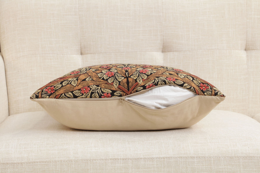 Pimpernel Tobacco Brown European Cushion Cover