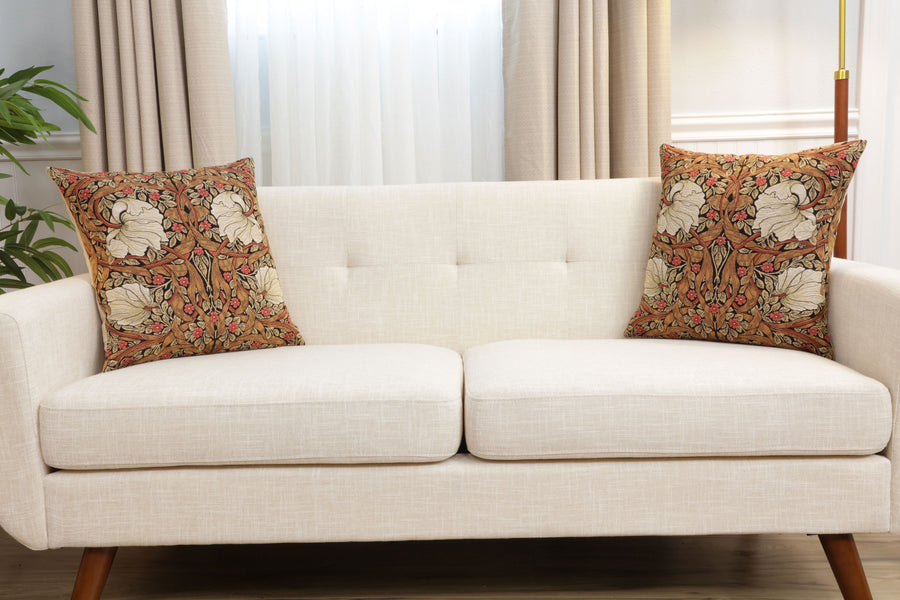 Pimpernel Tobacco Brown European Cushion Cover