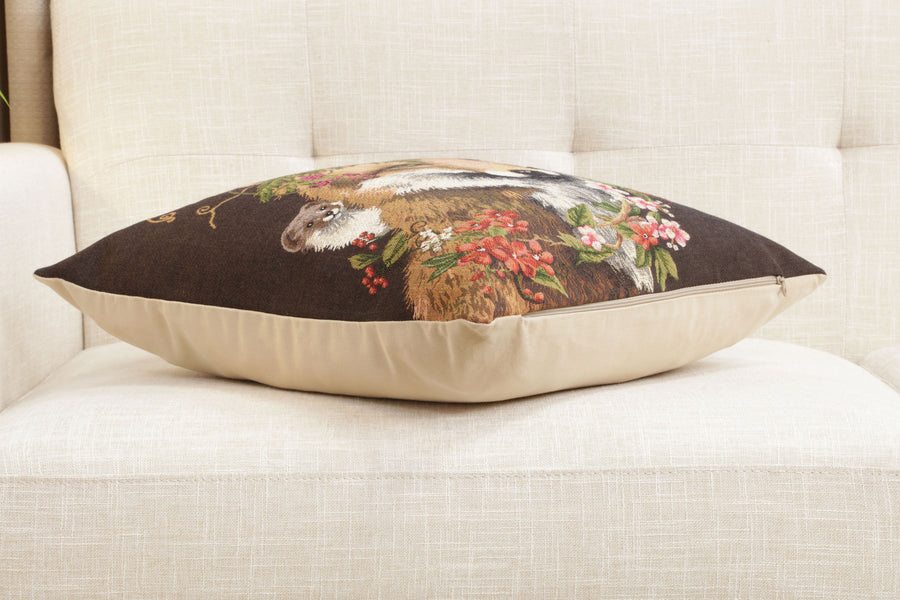 Forest Fox Brown European Cushion Cover