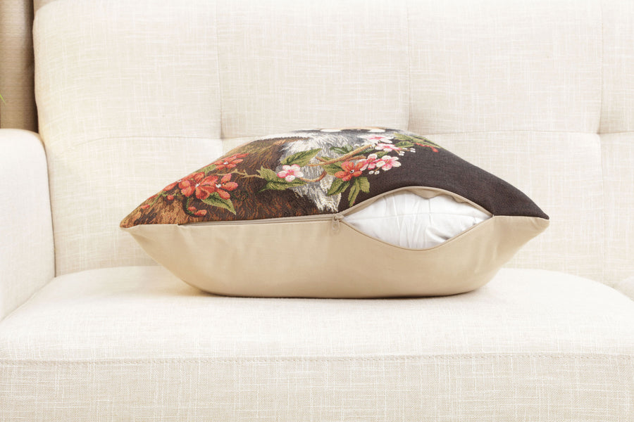 Forest Fox Brown European Cushion Cover