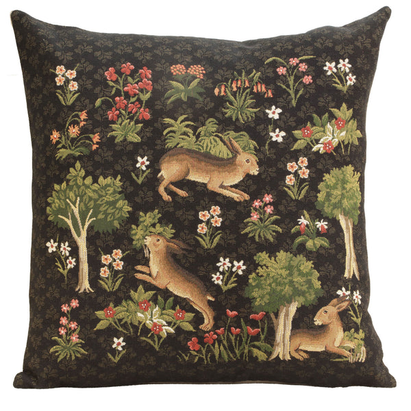 Forest Rabbits  European Cushion Cover