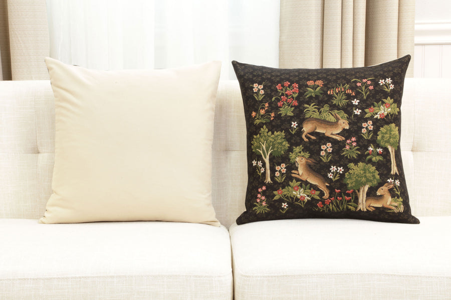 Forest Rabbits  European Cushion Cover