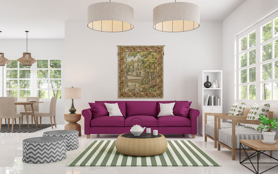 Garden Small with Trellis Italian Tapestry