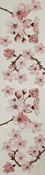 Cherry Blossom White French Tapestry Table Runner