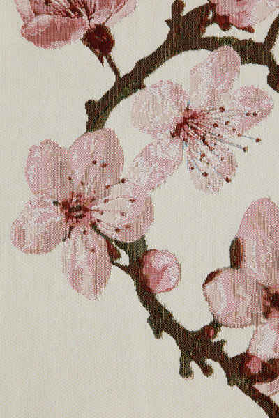 Cherry Blossom White French Tapestry Table Runner