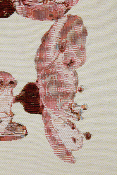 Cherry Blossom White French Tapestry Table Runner