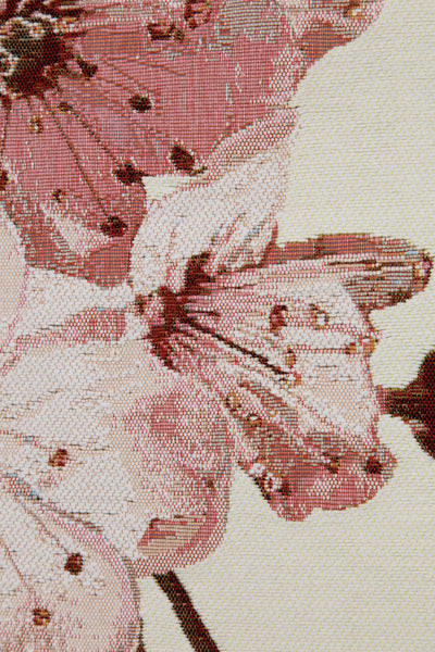 Cherry Blossom White French Tapestry Table Runner