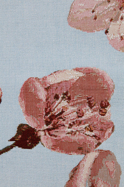 Cherry Blossom Blue French Tapestry Table Runner