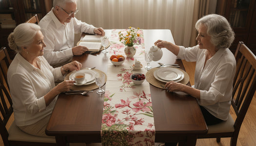 Laurels French Tapestry Table Runner