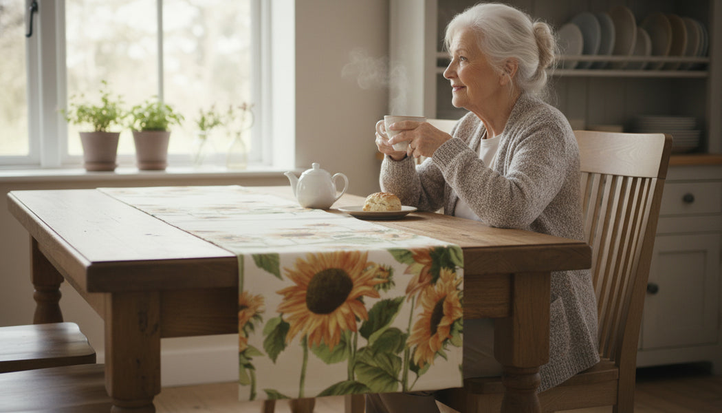 Sunflowers Runner French Tapestry Table Runner