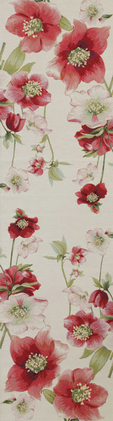 Hellebores White Runner French Tapestry Table Runner