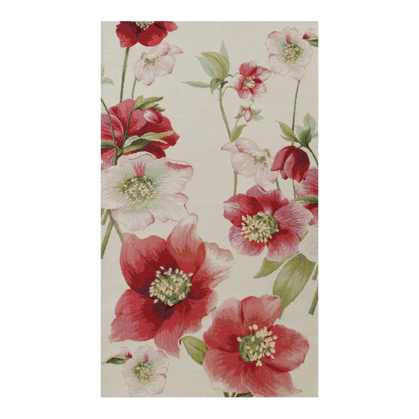 Hellebores White Runner French Tapestry Table Runner