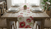 Hellebores White Runner French Tapestry Table Runner