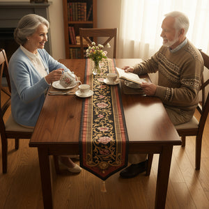 Josephine Dark Large French Tapestry Table Runner