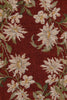 Aubusson Red Small French Tapestry Table Runner
