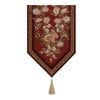 Aubusson Red Small French Tapestry Table Runner