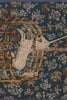 Licorne Captive Bleu Large French Tapestry Table Runner